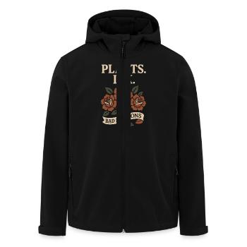 Tätowierte Pflanzenliebhaberin Pflanzenmama - Recycelte Männer Softshell-Jacke von Stanley/Stella - Schwarz - Vorne - AI Model Male 185 light (185cm)