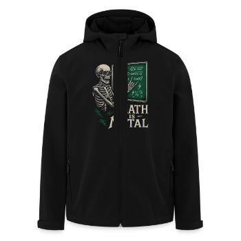 Math est une jupe de tableau noir squelette en métal - Veste softshell homme en polyester recyclé Stanley/Stella - noir - Devant - AI Model Male 185 light (185cm)
