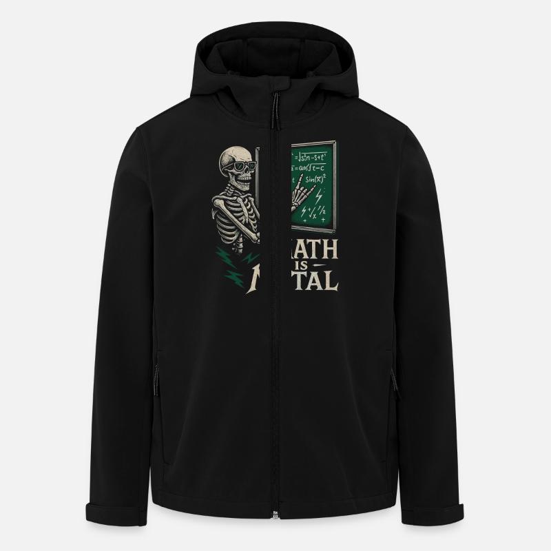 Mathe Ist Metal Skelett Tafel Rock - Recycelte Männer Softshell-Jacke von Stanley/Stella - Schwarz