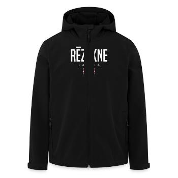 Rezekne, Lettonie - Veste softshell homme en polyester recyclé Stanley/Stella - noir - Devant - AI Model Male 185 light (185cm)