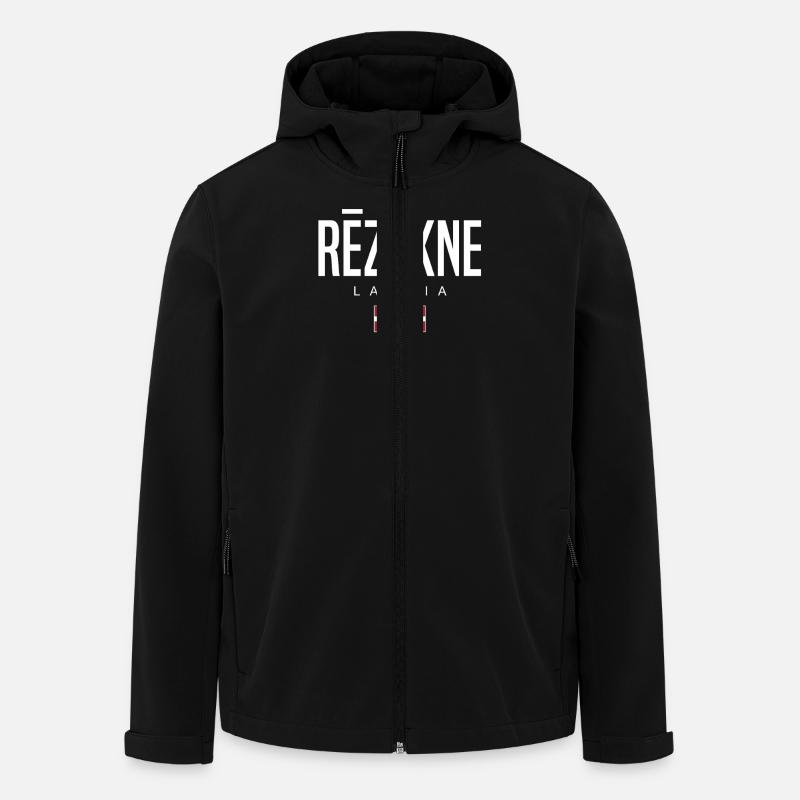 Rezekne Lettland - Recycelte Männer Softshell-Jacke von Stanley/Stella - Schwarz