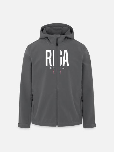 Riga, Latvia - Men’s Recycled Softshell Jacket by Stanley/Stella - black
