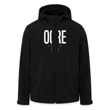 Ogre, Lettonie - Veste softshell homme en polyester recyclé Stanley/Stella - noir - Devant - AI Model Male 185 light (185cm)