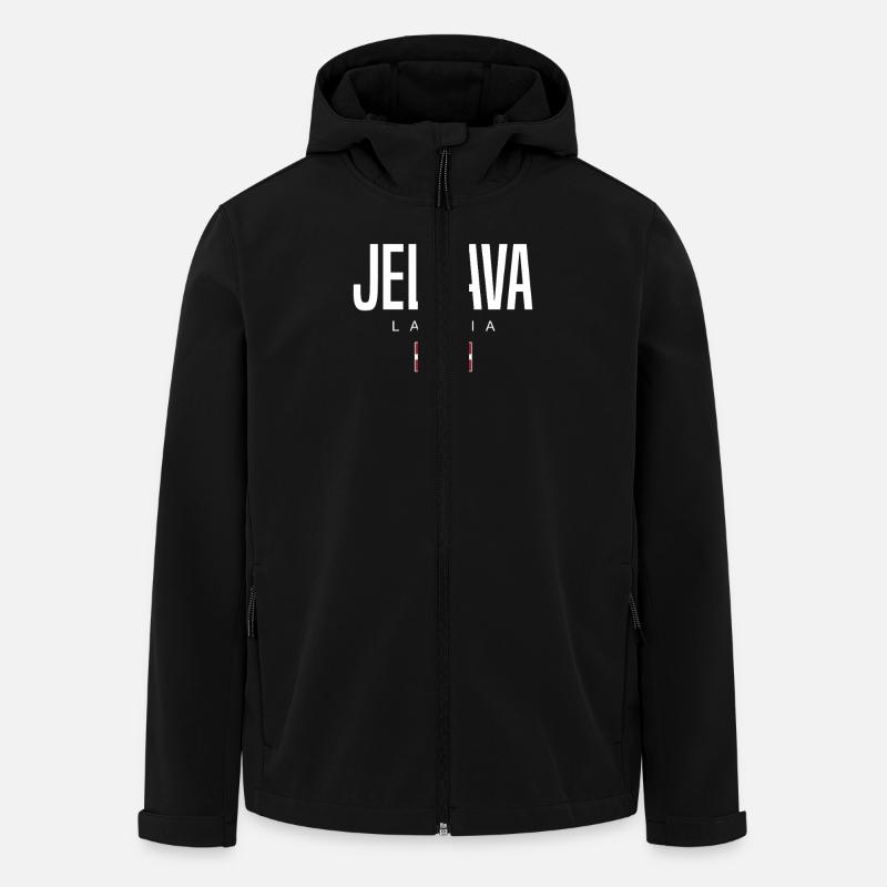 Jelgava, Lettonie - Veste softshell homme en polyester recyclé Stanley/Stella - noir