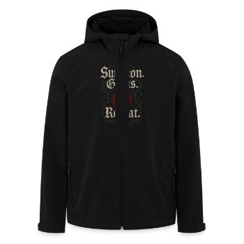 Goth Gym Sombre Fitness Alternative Training Gothique - Veste softshell homme en polyester recyclé Stanley/Stella - noir - Devant - AI Model Male 185 light (185cm)