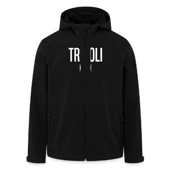 Tripoli Libanon - Recycelte Männer Softshell-Jacke von Stanley/Stella - Schwarz - Vorne - AI Model Male 185 light (185cm)