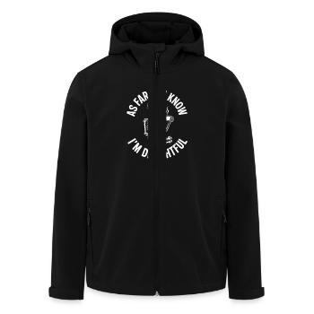 Pour autant que je sache, je suis ravi ! Sarcasme - Veste softshell homme en polyester recyclé Stanley/Stella - noir - Devant - AI Model Male 185 light (185cm)