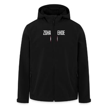 Zgharta-Ehden Libanon - Recycelte Männer Softshell-Jacke von Stanley/Stella - Schwarz - Vorne - AI Model Male 185 light (185cm)