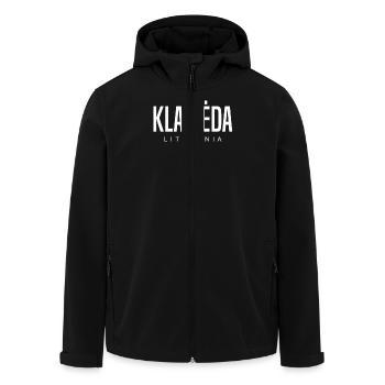 Klaipėda Litauen - Recycelte Männer Softshell-Jacke von Stanley/Stella - Schwarz - Vorne - AI Model Male 185 light (185cm)