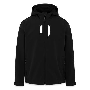 Point d’interrogation Symbole Ponctuation - Veste softshell homme en polyester recyclé Stanley/Stella - noir - Devant - AI Model Male 185 light (185cm)