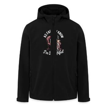 Pour autant que je sache, je suis ravi ! Sarcasme - Veste softshell homme en polyester recyclé Stanley/Stella - noir - Devant - AI Model Male 185 light (185cm)