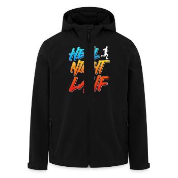 Läufer HEUL NICHT LAUF Jogger Lustiges - Recycelte Männer Softshell-Jacke von Stanley/Stella - Schwarz - Vorne - AI Model Male 185 light (185cm)