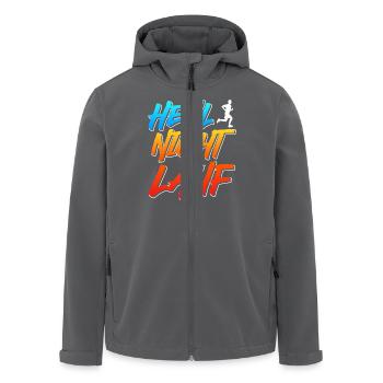 Läufer HEUL NICHT LAUF Jogger Lustiges - Recycelte Männer Softshell-Jacke von Stanley/Stella - Anthrazit - Vorne - AI Model Male 185 light (185cm)