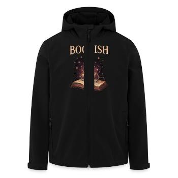 Bookish AF : La magie de la lecture et de l’imagination - Veste softshell homme en polyester recyclé Stanley/Stella - noir - Devant - AI Model Male 185 light (185cm)