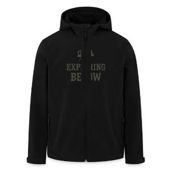 Spéléologie Science des grottes Spéléologie Etudiant Géologie - Veste softshell homme en polyester recyclé Stanley/Stella - noir - Devant - AI Model Male 185 light (185cm)