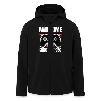 Genialer seit 1956 Geburtstag Gaming Gamer - Recycelte Männer Softshell-Jacke von Stanley/Stella - Schwarz - Vorne - AI Model Male 185 light (185cm)