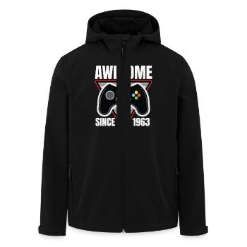 Genial seit 1963 Geburtstag Gamer Gaming - Recycelte Männer Softshell-Jacke von Stanley/Stella - Schwarz - Vorne - AI Model Male 185 light (185cm)