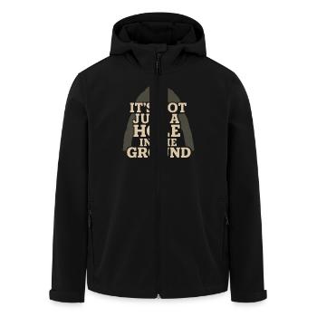 Spéléologie Science des grottes Spéléologie Etudiant Géologie - Veste softshell homme en polyester recyclé Stanley/Stella - noir - Devant - AI Model Male 185 light (185cm)