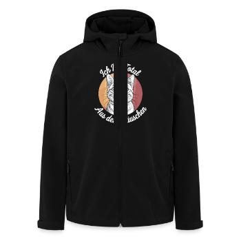 Je suis totalement sur la lune drôle de chat - Veste softshell homme en polyester recyclé Stanley/Stella - noir - Devant - AI Model Male 185 light (185cm)
