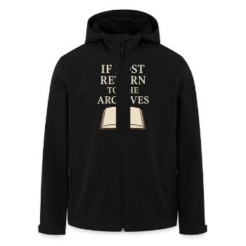 History Historian Humor Weird History History Nerd - Men’s Recycled Softshell Jacket by Stanley/Stella - black - Front - AI Model Male 185 light (185cm)