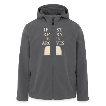 Historien de l’histoire Humour Histoire bizarre Nerd de l’histoire - Veste softshell homme en polyester recyclé Stanley/Stella - charbon - Devant - AI Model Male 185 light (185cm)
