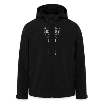 History Historian Humor Weird History History Nerd - Men’s Recycled Softshell Jacket by Stanley/Stella - black - Front - AI Model Male 185 light (185cm)