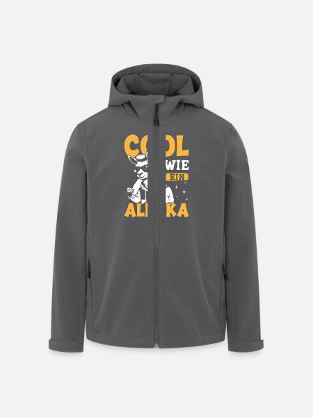 Alpaka Fan COOL WIE EIN ALPAKA Lama Lustig - Recycelte Männer Softshell-Jacke von Stanley/Stella - Schwarz