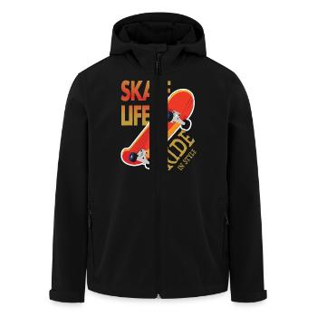 Skateboard Passion - Sport Skateboard Deck - Recycelte Männer Softshell-Jacke von Stanley/Stella - Schwarz - Vorne - AI Model Male 185 light (185cm)