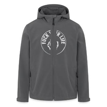 FICK DEIN LEBEN - Recycelte Männer Softshell-Jacke von Stanley/Stella - Anthrazit - Vorne - AI Model Male 185 light (185cm)