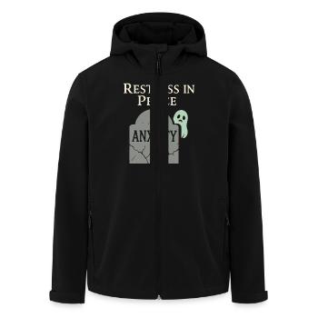 Triste Fantôme Fantôme Humour Peur Peur Fantôme Médium - Veste softshell homme en polyester recyclé Stanley/Stella - noir - Devant - AI Model Male 185 light (185cm)