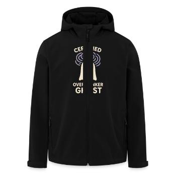 Triste Fantôme Fantôme Humour Peur Peur Fantôme Médium - Veste softshell homme en polyester recyclé Stanley/Stella - noir - Devant - AI Model Male 185 light (185cm)