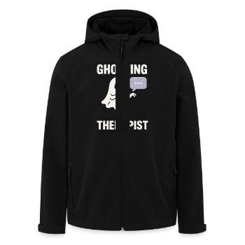 Triste Fantôme Fantôme Humour Peur Peur Fantôme Médium - Veste softshell homme en polyester recyclé Stanley/Stella - noir - Devant - AI Model Male 185 light (185cm)