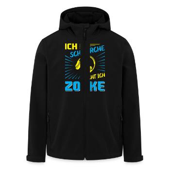 Zocken Gamer Gaming Zocker Controller Videospiele - Recycelte Männer Softshell-Jacke von Stanley/Stella - Schwarz - Vorne - AI Model Male 185 light (185cm)