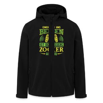 Zocken Gamer Gaming Zocker Controller Videospiele - Recycelte Männer Softshell-Jacke von Stanley/Stella - Schwarz - Vorne - AI Model Male 185 light (185cm)