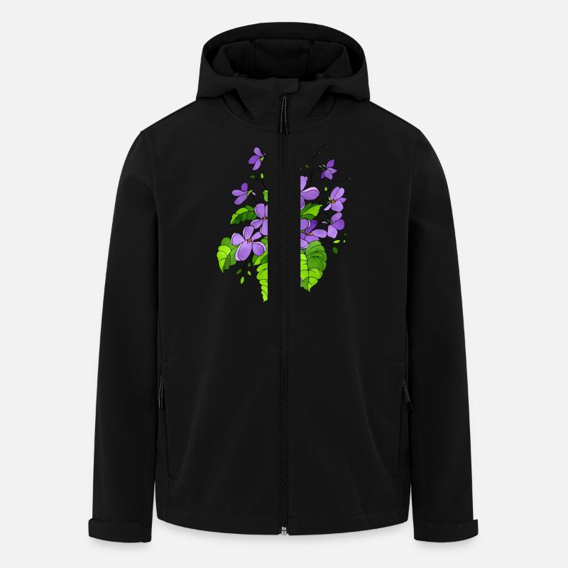 Fleur - Veste softshell homme en polyester recyclé Stanley/Stella - noir