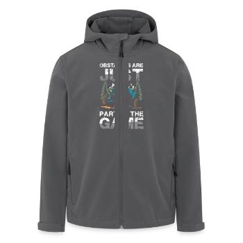 Les obstacles ne sont qu’une partie du jeu Aventure - Veste softshell homme en polyester recyclé Stanley/Stella - charbon - Devant - AI Model Male 185 light (185cm)