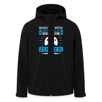 Zocken Gamer Gaming Zocker Controller Videospiele - Recycelte Männer Softshell-Jacke von Stanley/Stella - Schwarz - Vorne - AI Model Male 185 light (185cm)