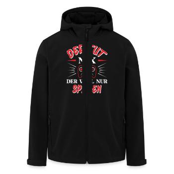 Zocken Gamer Gaming Zocker Controller Videospiele - Recycelte Männer Softshell-Jacke von Stanley/Stella - Schwarz - Vorne - AI Model Male 185 light (185cm)
