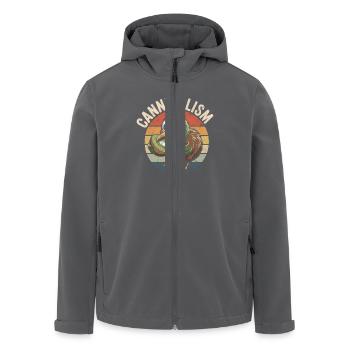 Cannibalisme amusant des kiwis - Veste softshell homme en polyester recyclé Stanley/Stella - charbon - Devant - AI Model Male 185 light (185cm)