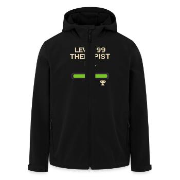 Therapeut Gamer Emotional Controller Gamer Mental - Recycelte Männer Softshell-Jacke von Stanley/Stella - Schwarz - Vorne - AI Model Male 185 light (185cm)