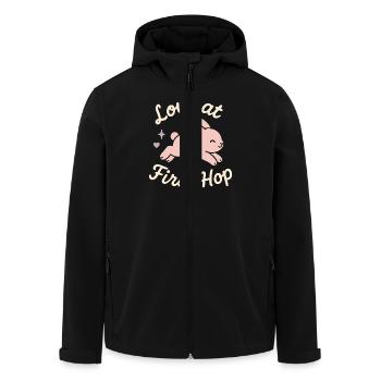Bunny Mama Kaninchenrettung Adoptiere, Kaufe - Recycelte Männer Softshell-Jacke von Stanley/Stella - Schwarz - Vorne - AI Model Male 185 light (185cm)