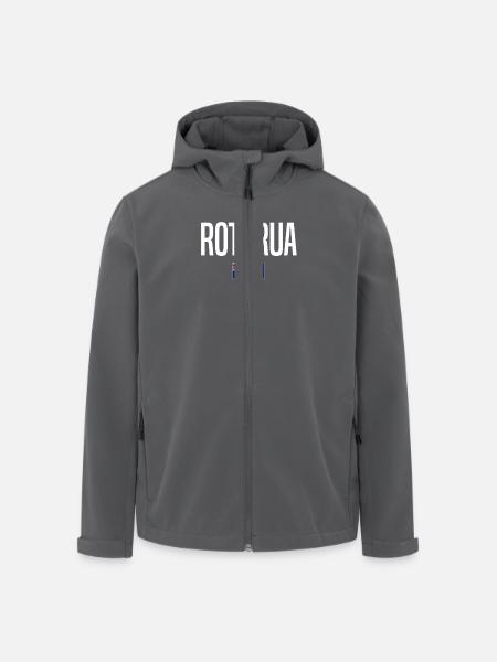 Rotorua Neuseeland - Recycelte Männer Softshell-Jacke von Stanley/Stella - Schwarz
