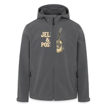 Jelly & Posty Akustik Gitarren Kunst - Recycelte Männer Softshell-Jacke von Stanley/Stella - Anthrazit - Vorne - AI Model Male 185 light (185cm)
