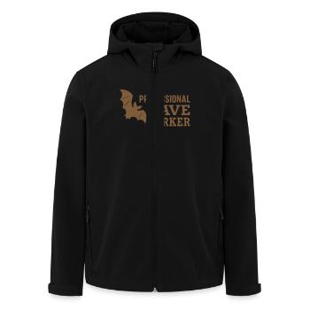 Spéléologie Science des grottes Spéléologie Etudiant Géologie - Veste softshell homme en polyester recyclé Stanley/Stella - noir - Devant - AI Model Male 185 light (185cm)