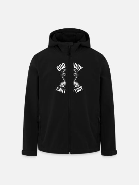 Dieu est occupé ! Athéisme Satanisme - Veste softshell homme en polyester recyclé Stanley/Stella - noir