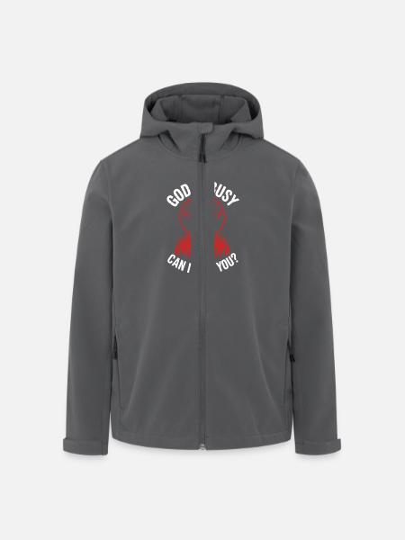 Dieu est occupé ! Athéisme Satanisme - Veste softshell homme en polyester recyclé Stanley/Stella - noir