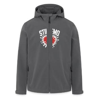 Toujours emo ! Esthétique alternative gothique emo - Veste softshell homme en polyester recyclé Stanley/Stella - charbon - Devant - AI Model Male 185 light (185cm)