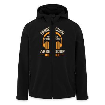 Zocken Gamer Gaming Zocker Controller Videospiele - Recycelte Männer Softshell-Jacke von Stanley/Stella - Schwarz - Vorne - AI Model Male 185 light (185cm)