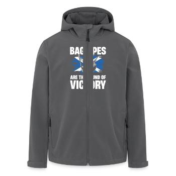 La cornemuse est le son de la victoire - Veste softshell homme en polyester recyclé Stanley/Stella - charbon - Devant - AI Model Male 185 light (185cm)