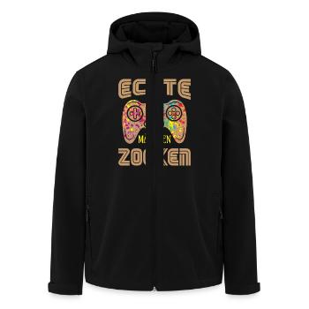 Zocken Gamer Gaming Zocker Controller Videospiele - Recycelte Männer Softshell-Jacke von Stanley/Stella - Schwarz - Vorne - AI Model Male 185 light (185cm)
